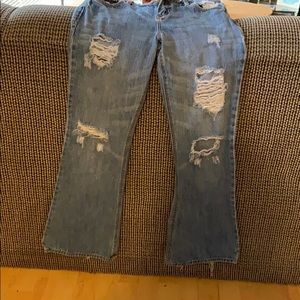 Destroyed hollister jeans